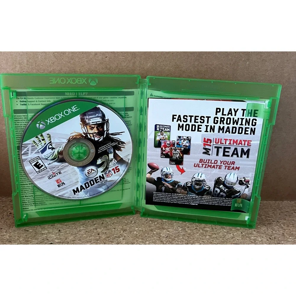 EA Sports Madden NFL 15‎ Xbox One Standard Edition Green Excellent